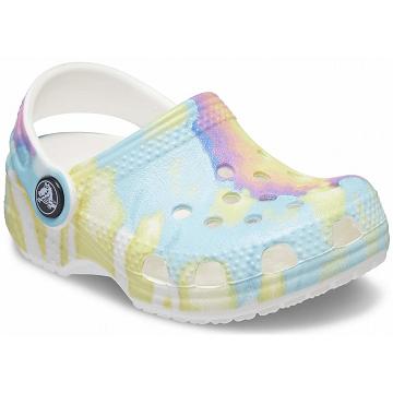 Crocs Littles™ Graphic Boys' Clogs White / Multi | Australia 1388PJJQ